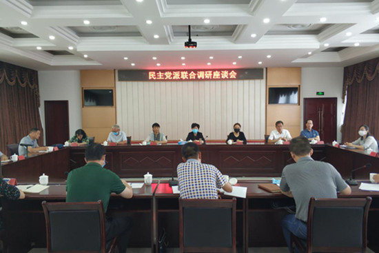 省各民主党派开展联合调研 ——张朝军副主委参加联合调研座谈会并发言(图1)