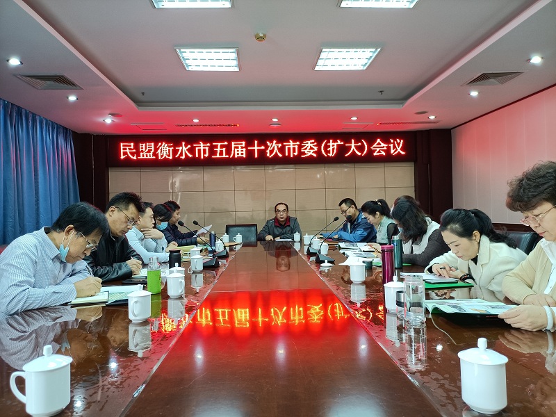 民盟衡水市委召开五届十次市委扩大会议(图1)