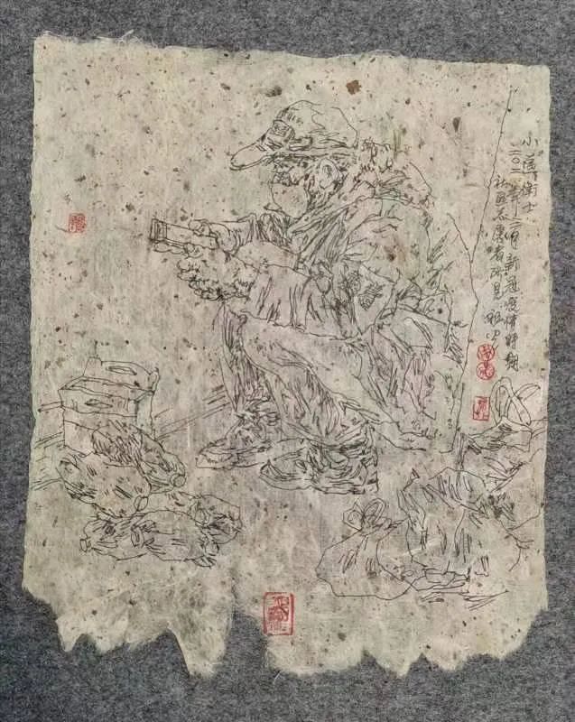 守望相助，同心＂战疫＂——民盟中央美术院唐山分院抗疫书画展（周祖光作品）(图5)