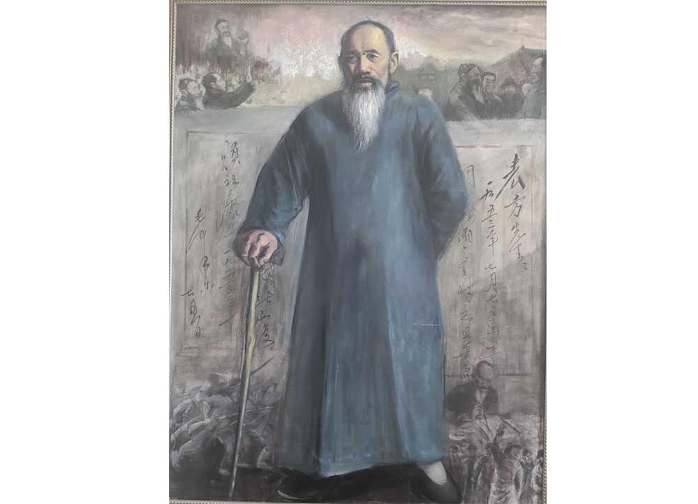 李少聃《民主之澜》布面油彩（张家口）