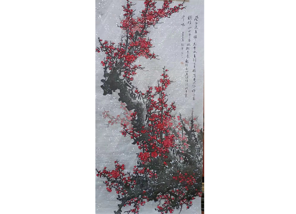 户继卫《咏梅》国画（邯郸）