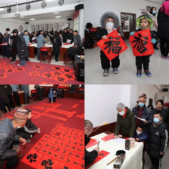 携手共建 聚力赋能——民盟唐山市委春联送福进社区(图2)