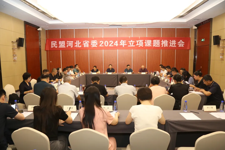民盟河北省委召开2024年参政议政立项课题推进会(图1)