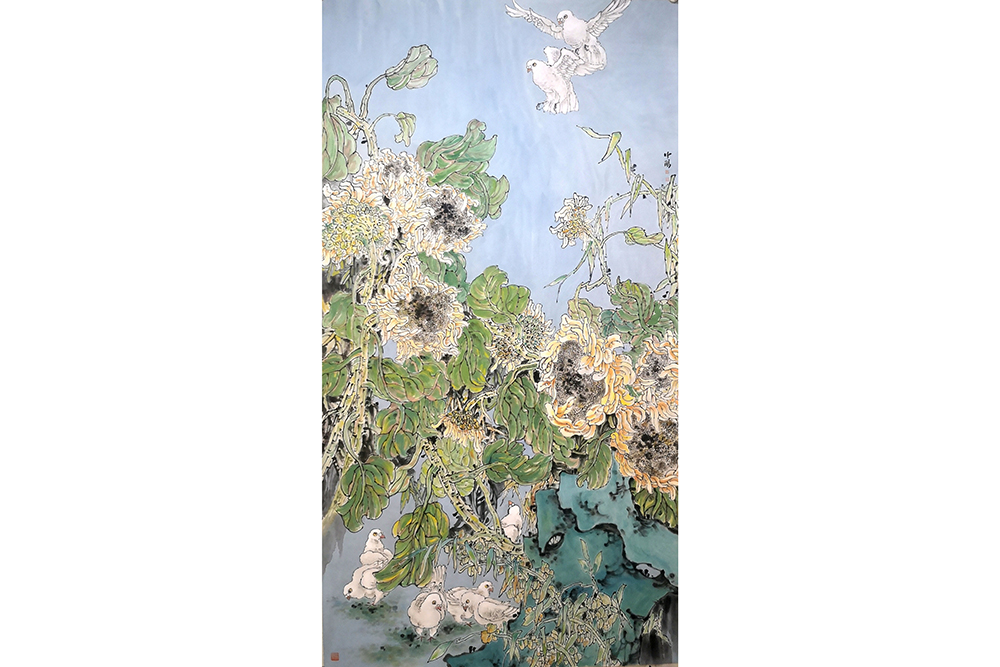 张中阳《和平》国画（衡水）(图1)